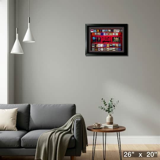 Rush Framed Album Collection Collage 26" x 20"